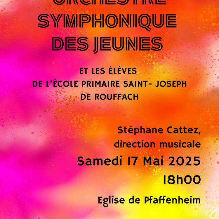 Affiche Concert OSJ Pfaffenheim 2025